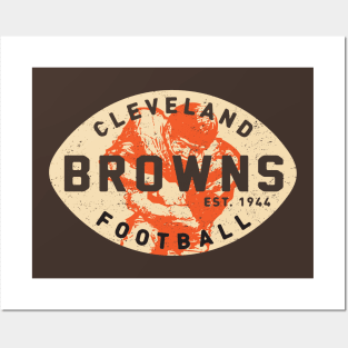 Retro Cleveland Browns 2 by Buck Tee Posters and Art